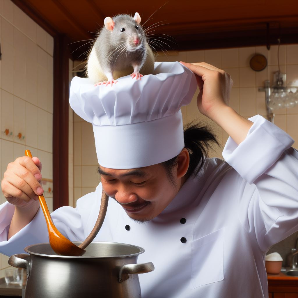 Chef making ratatouille