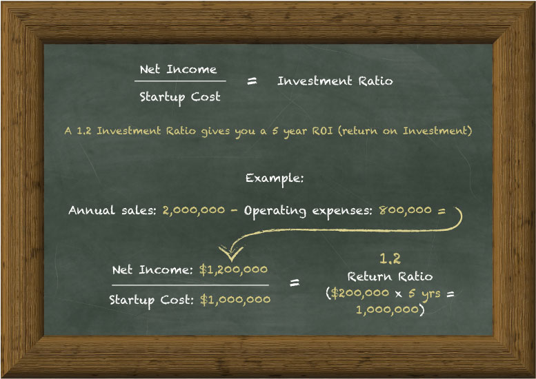 Example ROI Ratio Formula